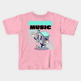 HOUSE MUSIC - Character (black) Kids T-Shirt
